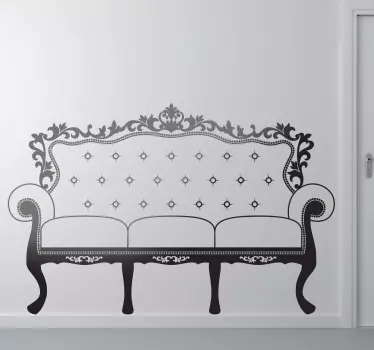 Fransk sofa dekorativ mærkat - TenStickers