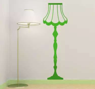 Klassisk lampe dekorativ klistermærke - TenStickers