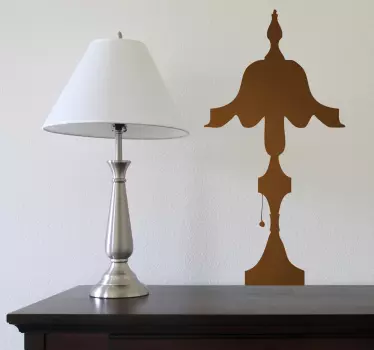 Klasik lamba dekoratif çıkartma - TenStickers