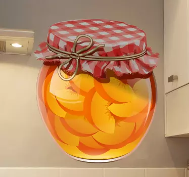 Autocolante decorativo jarra de pêssegos - TenStickers