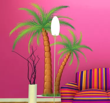 Autocollant mural palmiers - TenStickers