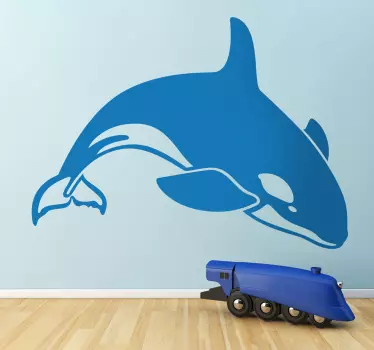 Orca marine whale wall sticker - TenStickers