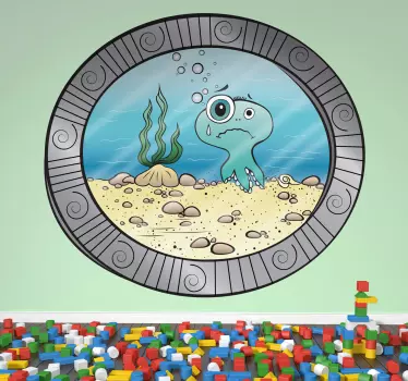 Under the Sea Porthole Kids Sticker - TenStickers