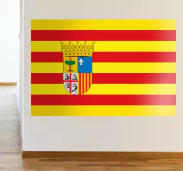 Wandtattoo Flagge Aragon - TenStickers