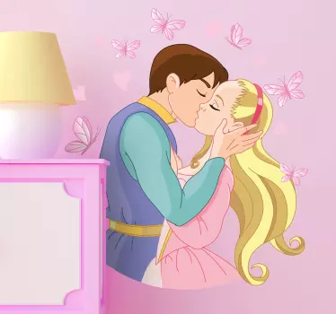 Sticker enfant baiser enchanté - TenStickers