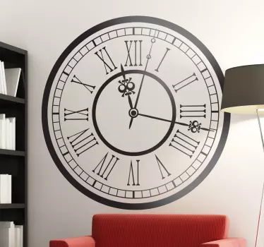 Naklejka dekoracyjna zegar z dworca - TenStickers