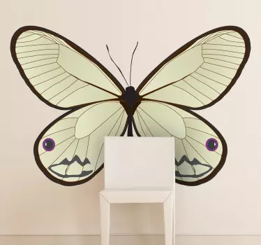 Sticker decoratie prachtige vlinder - TenStickers