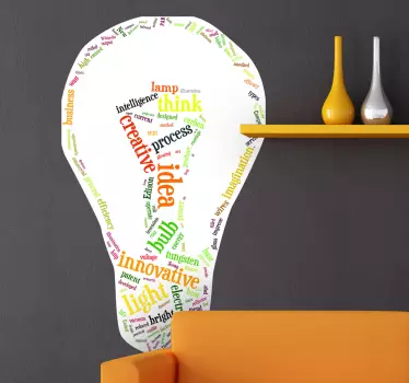 Light Bulb Idea Sticker - TenStickers