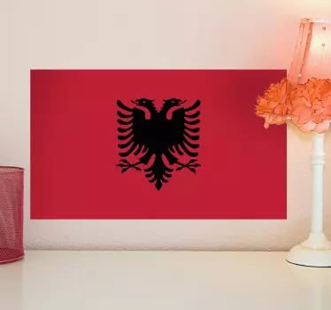 Sticker décoratif drapeau Albanie - TenStickers