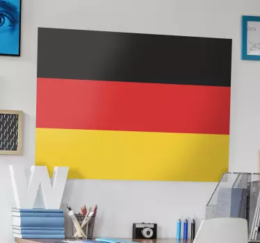 Deutschlandflagge klein Set (Aufkleber+Transfer)