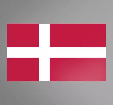 덴마크 국기 스티커 - TenStickers