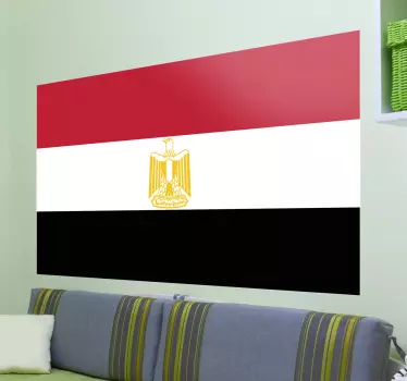 Naklejka z rysunkiem flaga Egiptu - TenStickers