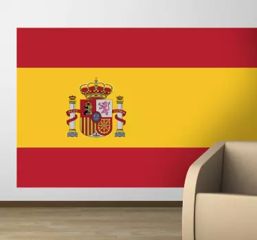 Vinilo decorativo bandera España - TenVinilo