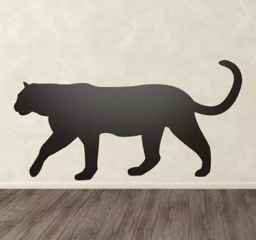 Panther Silhouette Wall Sticker - TenStickers
