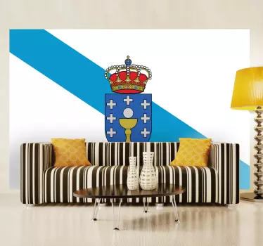 Vinilo decorativo bandera Galicia - TenVinilo