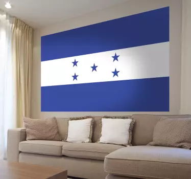 Autocollant mural drapeau Honduras - TenStickers
