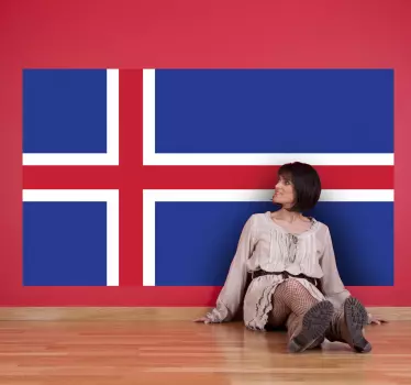 冰岛国旗贴纸 - TenStickers