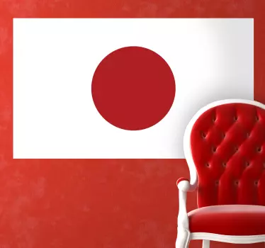 Naklejka na ścianę flaga Japonii - TenStickers