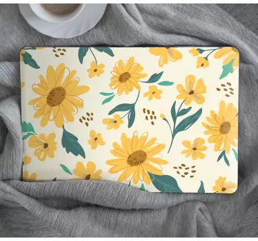 Yellow sunflowers laptop skins - TenStickers