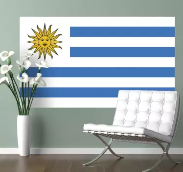 Uruguay Flag Sticker - TenStickers