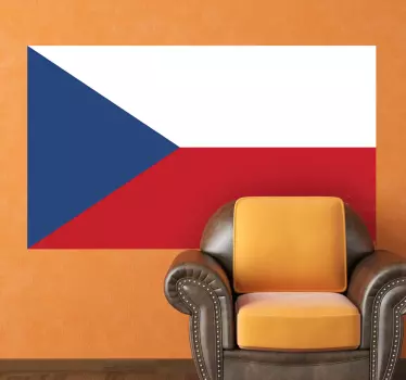 Czech Republic Flag Sticker - TenStickers