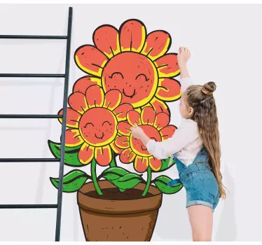 Sticker mural Fleurs Bouquet de roses - TenStickers