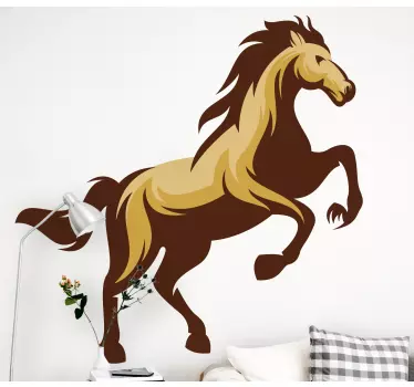 Elegant horse design wall decal - TenStickers