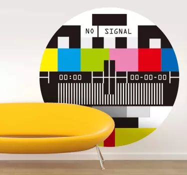 Autocolante decorativo TV Sem Sinal - TenStickers