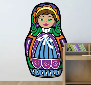Russian doll room sticker - TenStickers