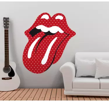 Rolling stones tongue vintage stickers - TenStickers