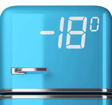 Freezer temperature appliance stickers - TenStickers