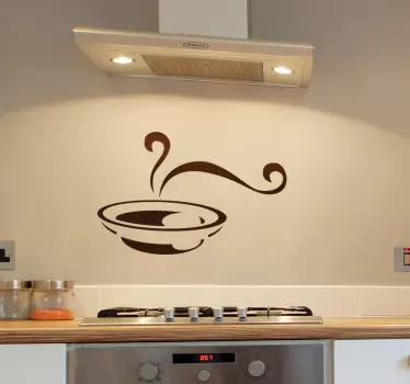 Delicious Hot Soup Wall Sticker - TenStickers