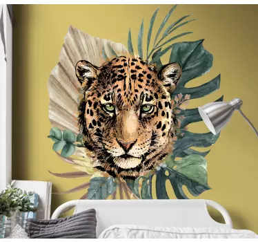 Leopard in the jungle wild animal decal - TenStickers