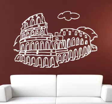 Sticker Colosseum Rome - TenStickers