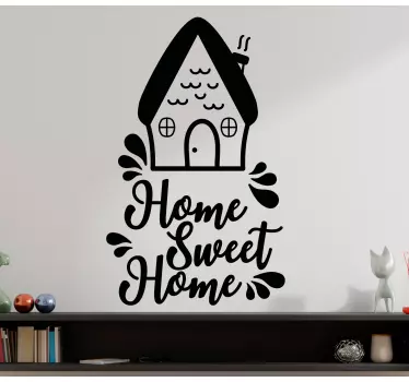 Sweet home cute design wall sticker - TenStickers
