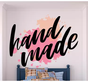 Vintage font hand made lettering decal - TenStickers