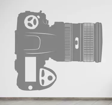 Sticker appareil photo grand objectif - TenStickers