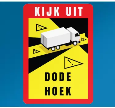 Aanwijzingen stickers dode hoek Nederlands - TenStickers