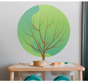 Silhouette Autumn Tree Wall Sticker