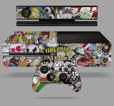 Xbox Aufkleber Graffiti-originalsymbole - TenStickers