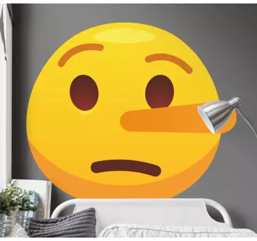 Emoji s nálepkou na zeď s dlouhým nosem - TenStickers