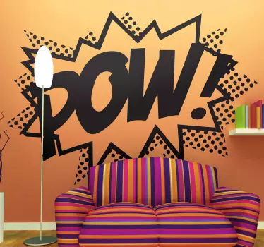 Lichtensteinin "pow! " moderni seinä tarra - Tenstickers