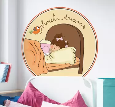 Sticker tête de lit enfant sweet dreams - TenStickers