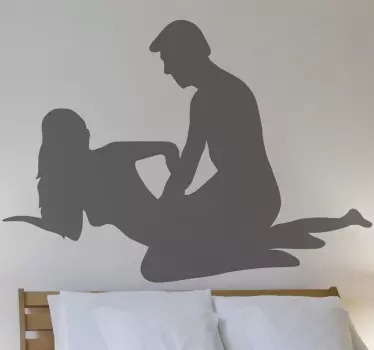 Autocollant mural silhouette sexe - TenStickers