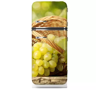 Autocolante decorativo cacho de uvas frigorífico - TenStickers