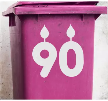 SHIRT-TO-GO Aufkleber für Mülltonne Mülltonnenaufkleber - Motiv Gänseblumen