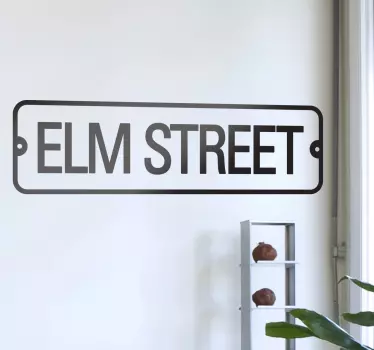 Elm Street Wall Sticker - TenStickers