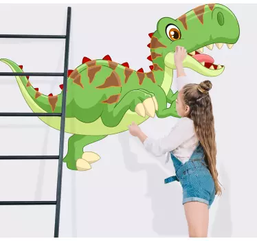 Autocolantes decorativos de dragões e dinossauros Executando prod - TenStickers