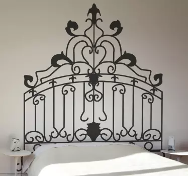 Vinil decorativo cabeceiro cama estilo rococó - TenStickers