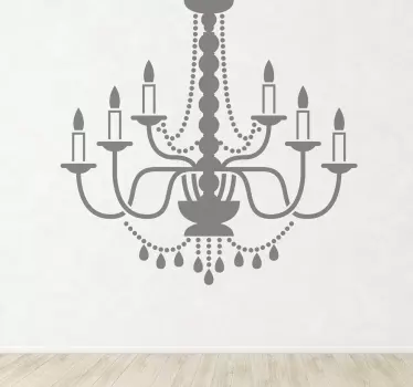 Candle Lamp Decorative Sticker - TenStickers